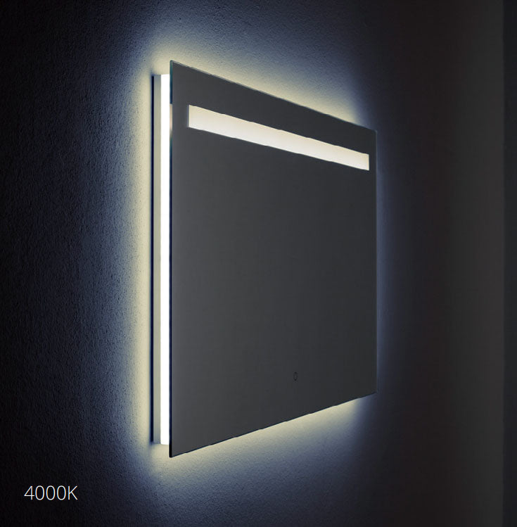 Emporio Bagno Dorado 1000 x 600mm Rectangular Back Lit LED Mirror With Demister