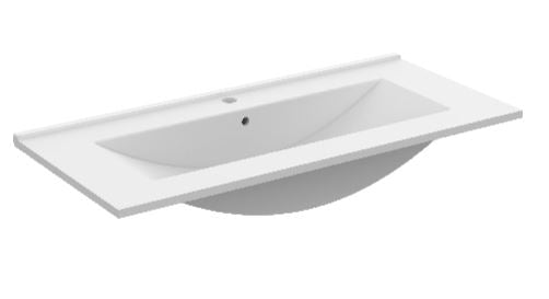 Crosswater Glide 1010 x 470 mm Washbasin w/ 3 Tap Hole