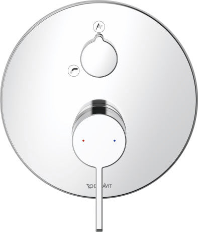 Duravit D-Neo Single lever bath mixer for concealed installation
