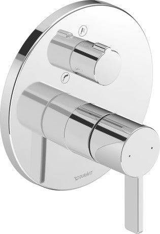 Duravit D-Neo Single lever bath mixer for concealed installation with diverter valve