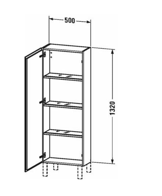 Duravit L-Cube Semi-Tall Cabinet