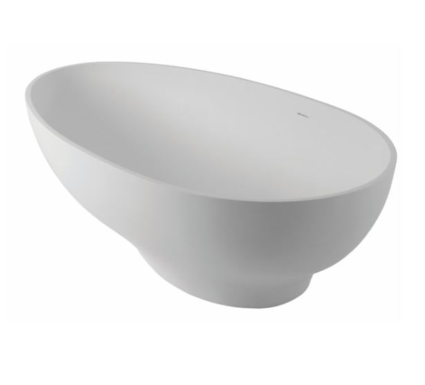 BC Designs Gio 1645 x 935mm Composite Free Standing Bath Double Ended Polished White