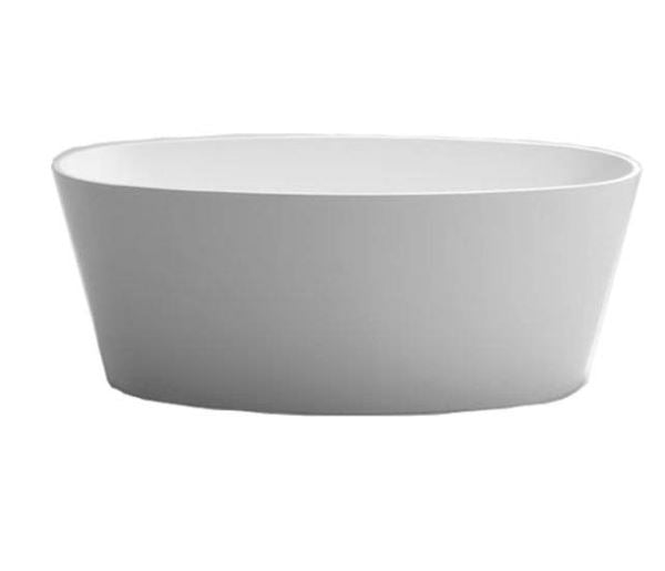 BC Designs Vive 1610 x 750mm Composite Free Standing Bath Double Ended Polished White