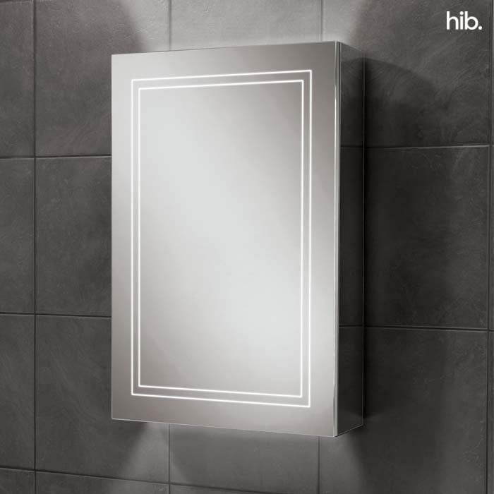 HIB Edge 50 Mirror Cabinet 500 x 700mm LED Mirror Cabinet