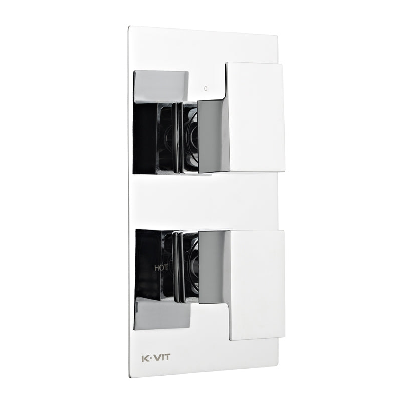 SW6 Element Thermostatic Concealed Shower with Adjustable Slide Rail Kit & overhead Drencher Option 3