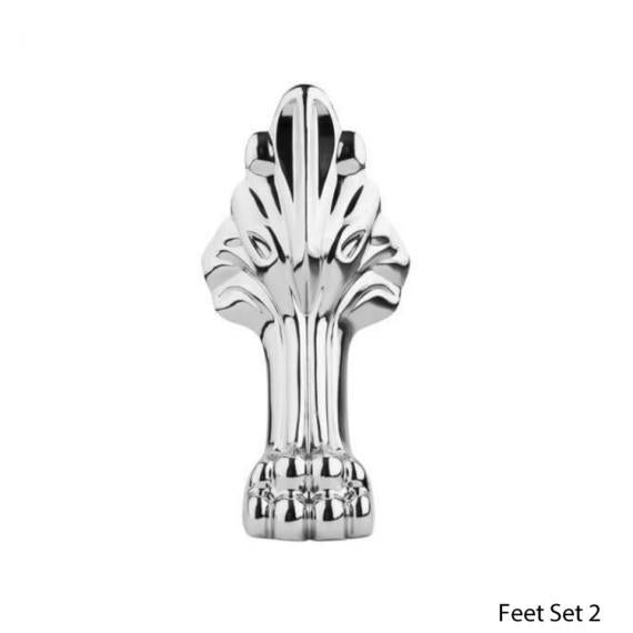 BC Designs Mistley 1700x750mm Roll Top Bath w/ Feet Set 2