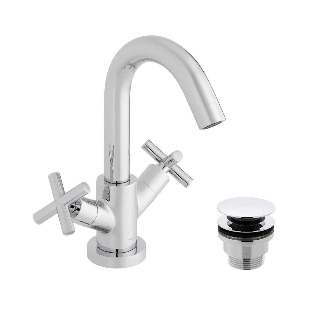VADO Elements Mono Basin Mixer And Universal Waste