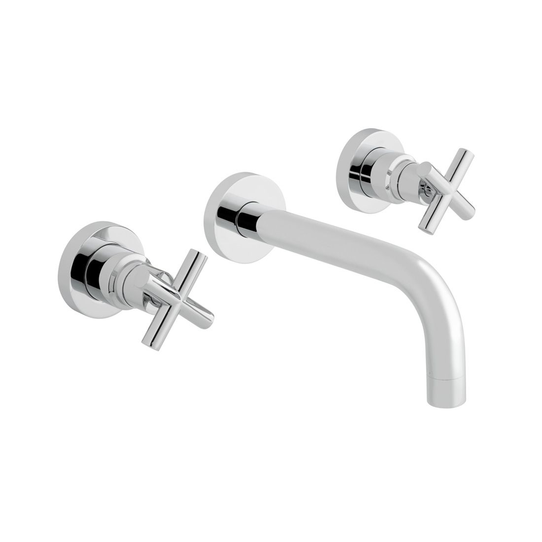 VADO Elements Wall Mounted Bath Filler Tap - Chrome Finish