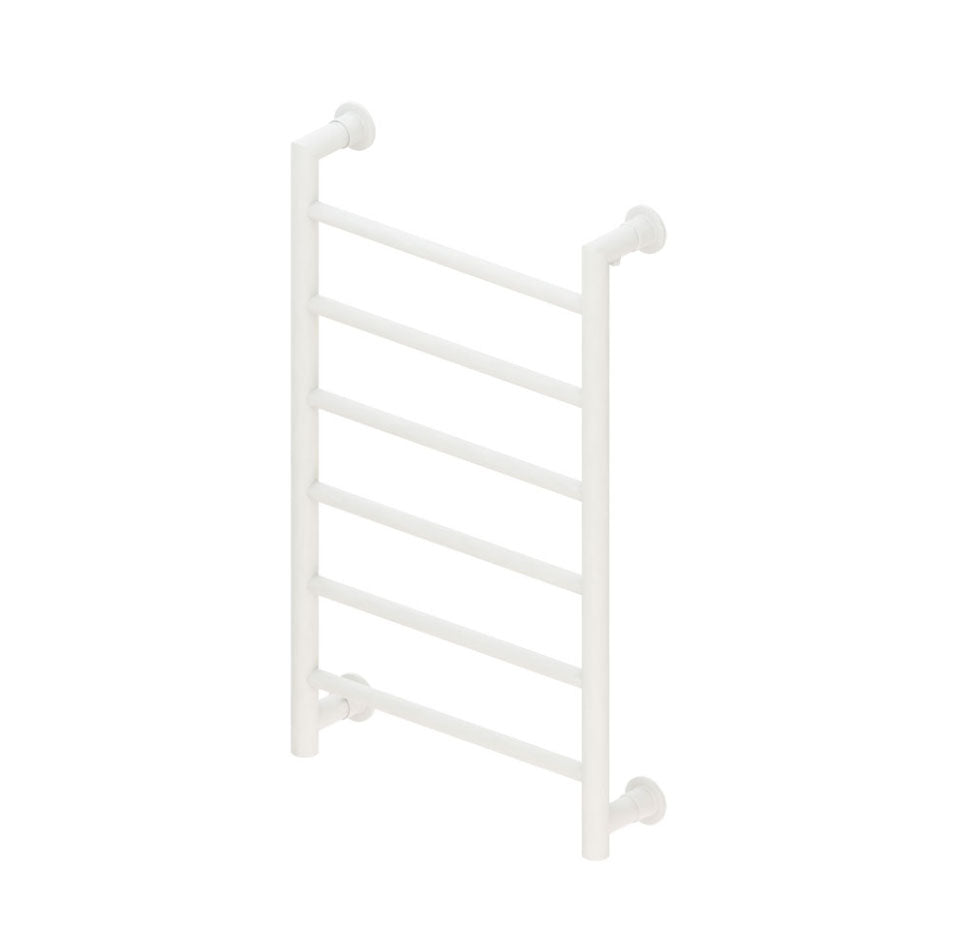 Eastbrook Eshton 1200 x 500mm Round Heated Towel Rail Matt White