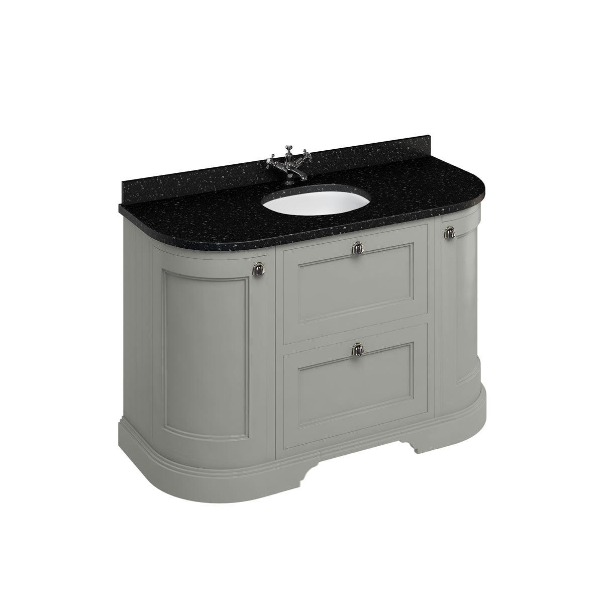 Burlington Freestanding 134 Vanity Unit w/ Drawers & Basin
