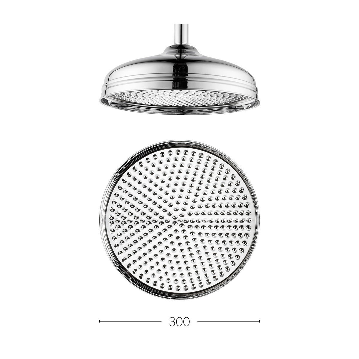Crosswater Belgravia 300mm showerhead - Chrome