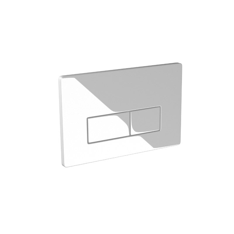 Saneux FLUSHE white gloss square flush plate
