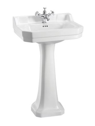 Burlington Standard Full Pedestal Only White
