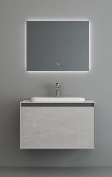 Essentials Arco 800mm Single Drawer Cabinet in Slate
