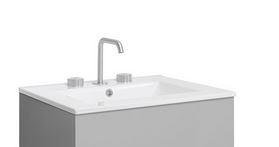 Crosswater Glide 600mm 3TH Countertop Ceramic Basin with Overflow