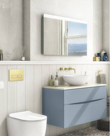 Glide II Ambient Lit Mirror 800 x 600mm With Demister