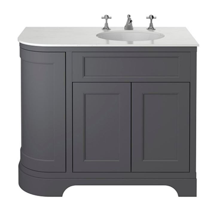 Wilton 1000mm Corner Right Hand Graphite