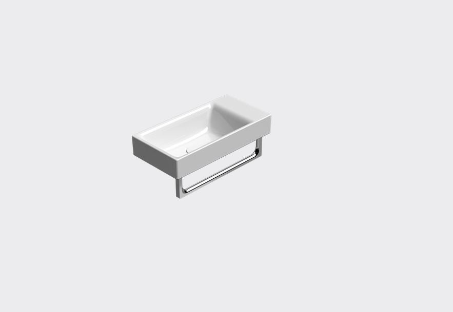 GSI Nubes Gloss White Basin 500 x 250mm