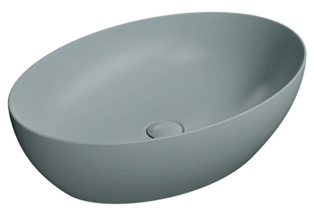 GSI Pura 600 x 420mm Counter Top Basin Matt Ghiaccio