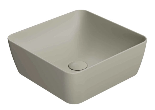 GSI Sand 380 x 380mm Counter Top Basin Matt Creta