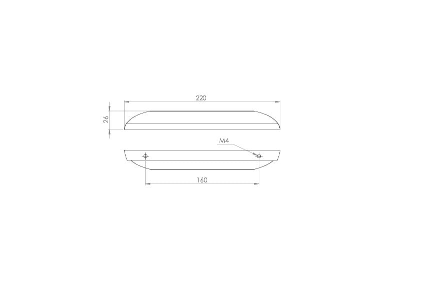 SANEUX Florence 160mm Door Handle