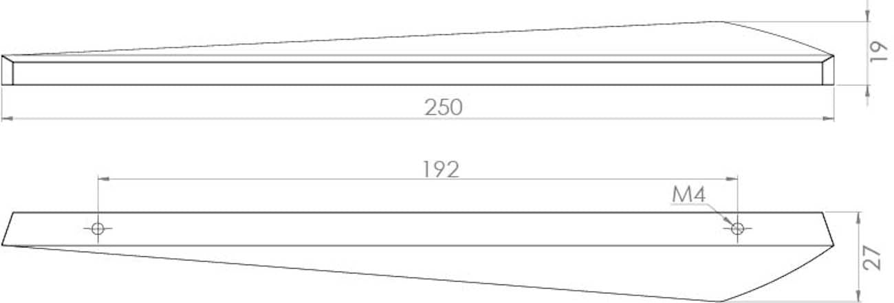 SANEUX Tokyo 250mm Handle for Drawers