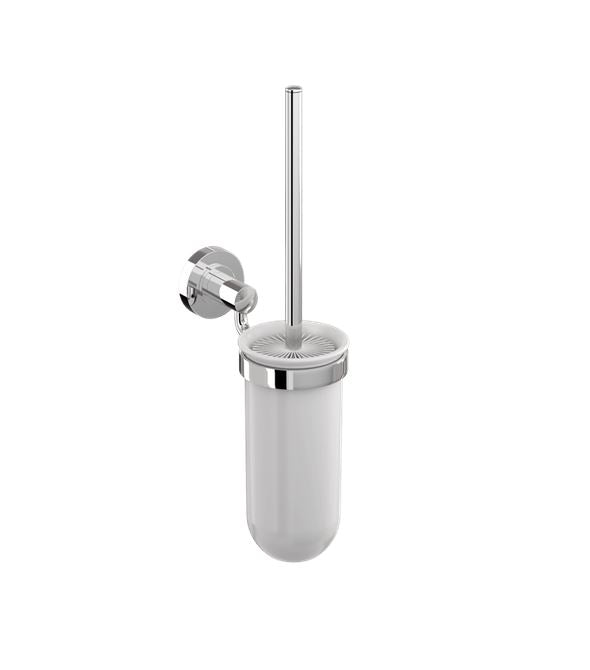 Hoxton 87 x 166 x 362mm Toilet Brush Holder in Chrome