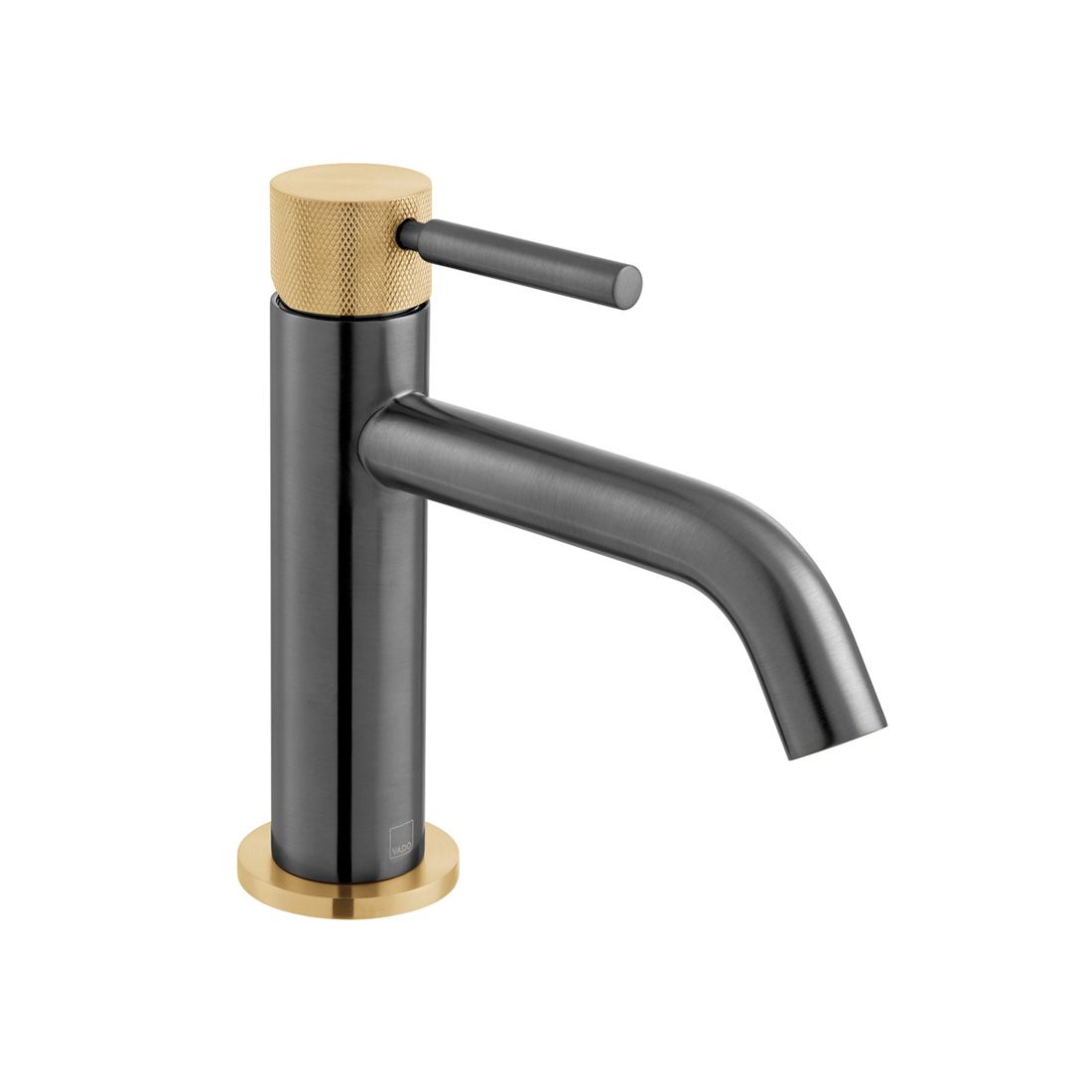 VADO Knurled X Fusion Slimline Mono Basin Mixer