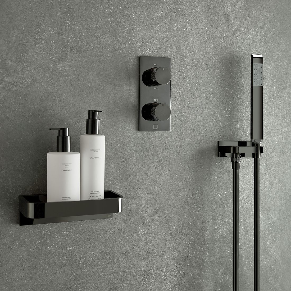 VADO Tablet Omika -2 Outlet Thermostatic Valve All-Flow