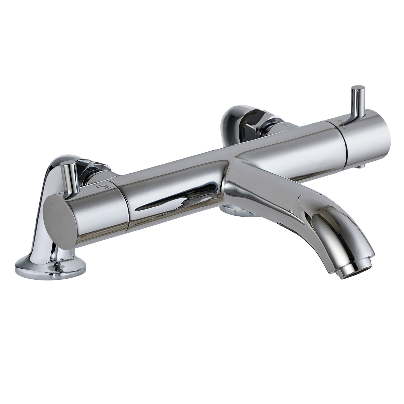 Just Taps Plus Florence Thermostatic Deck Mounted Bath Filler