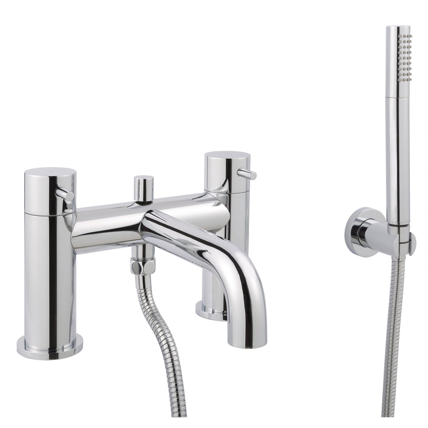 Just Taps Plus Florence Deck Mounted Bath and Shower Mixer with Kit