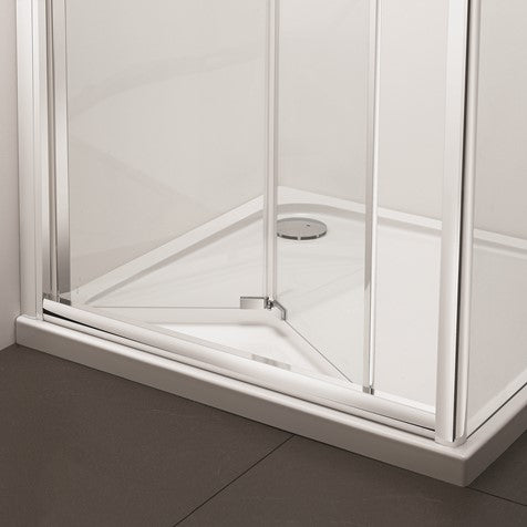 Crosswater Kai 6 Bi-Fold Door 800mm Silver Frame 6mm