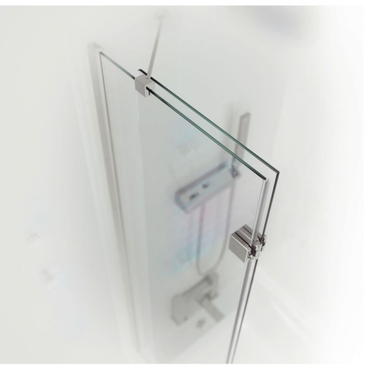 Kudos 2 Panel Framless In-Folding Bath Screen 1500 x 875mm