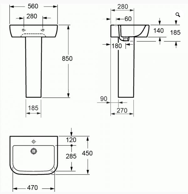 Essentials Essence / Xcite Ceramic Pedestal