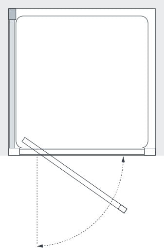 Lakes Clear Coastline 700mm Shower Side Panel