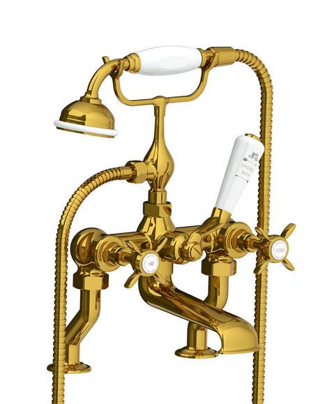 Lefroy Brooks Classic Bath Shower Mixer w/ Hose & Handset