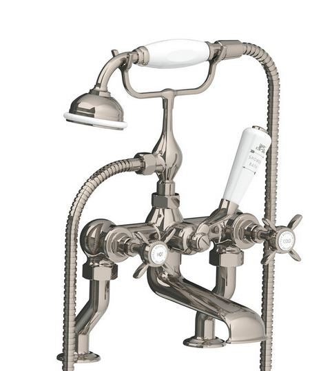 Lefroy Brooks Classic Bath Shower Mixer w/ Hose & Handset