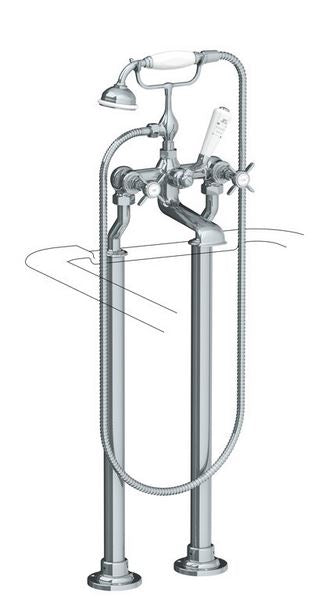 Classic Bath Shower Mixer & Standpipe Sleeves - Antique Gold