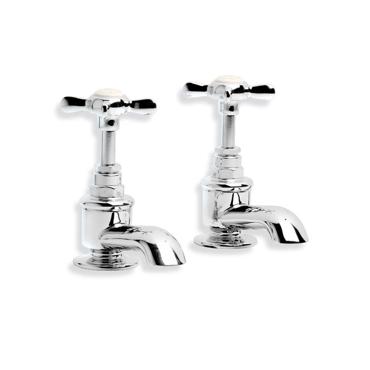 Lefroy Brooks Classic Bath Pillar Taps (choose finish)