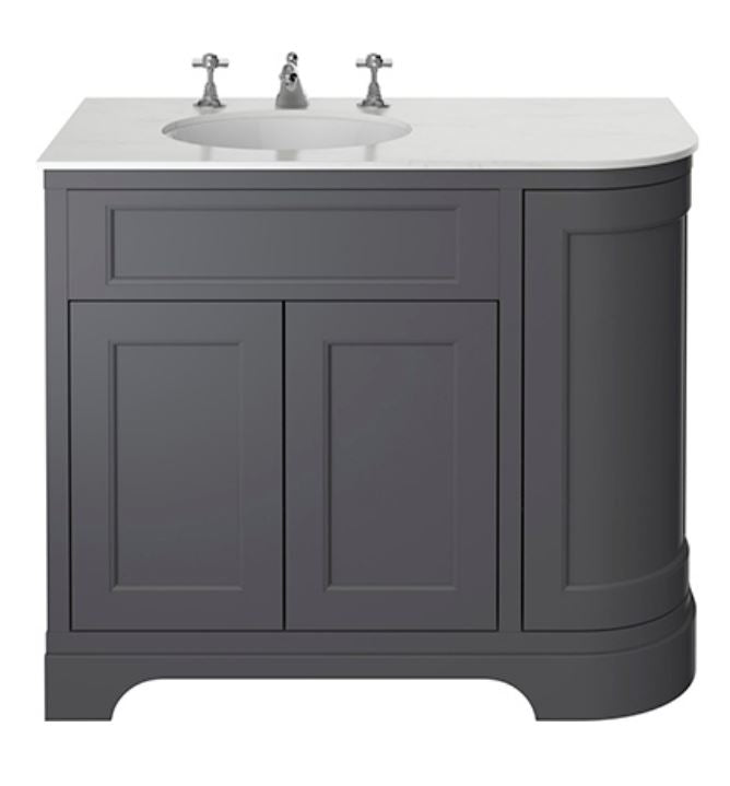 Wilton 1000mm Corner Left Hand Graphite