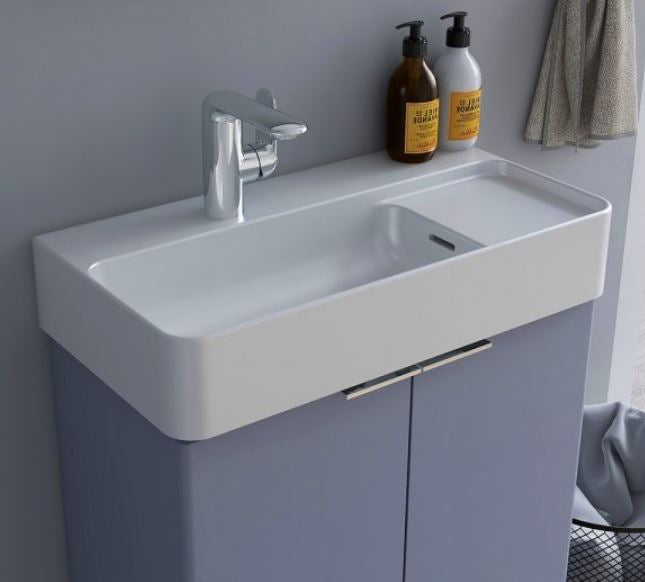 Essentials Blade 600 x 310mm Basin Single Tap Hole White