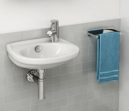 Essentials Flite / Ivo 360mm Cloakroom Basin One Tap Hole