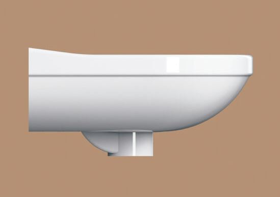 Essentials Flite / Ivo 360mm Cloakroom Basin Two Tap Hole