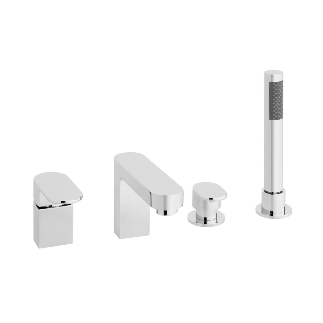 VADO Life 4 Hole Bath Mixer Tap - Chrome Finish