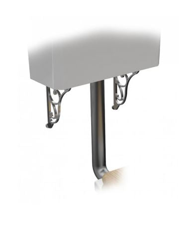 Essentials Wyndham Low Level Flush Pipe and Ornate Brackets