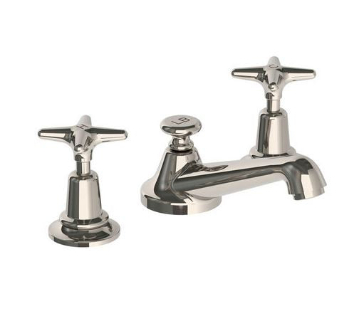 Lefroy Brooks Classic Basin Mixer w/ Star Handles & Waste