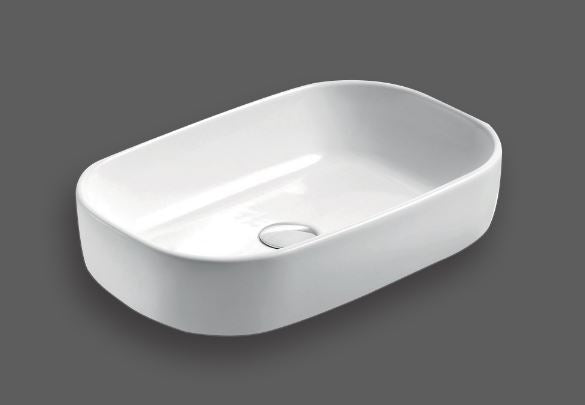 Essentials Grace Slimline Countertop Bowl BLACK