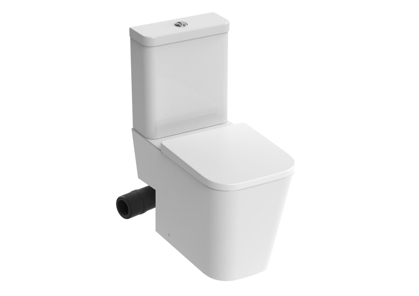 SANEUX Matteo Rimless WC Pan with Close Coupled Left Hand Soil Exit