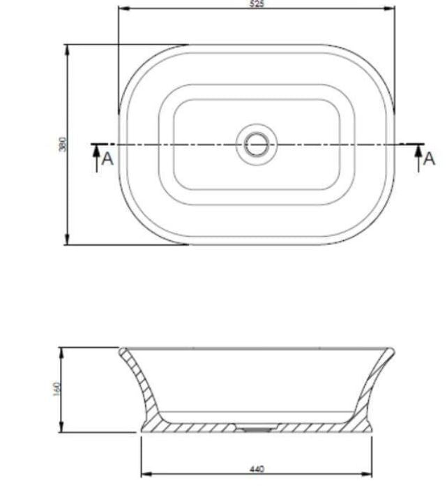 BC Designs Magnus / Senator Counter Top Basin