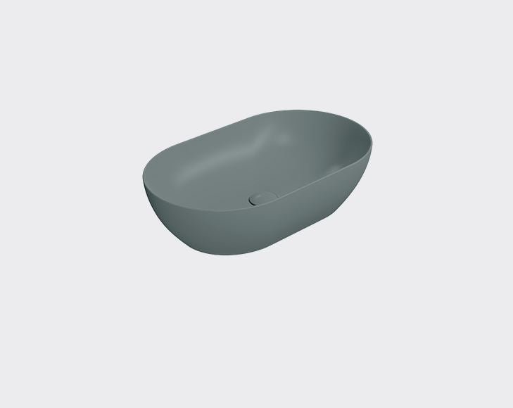 GSI Pura 600 x 370mm Counter Top Basin Matt Agave